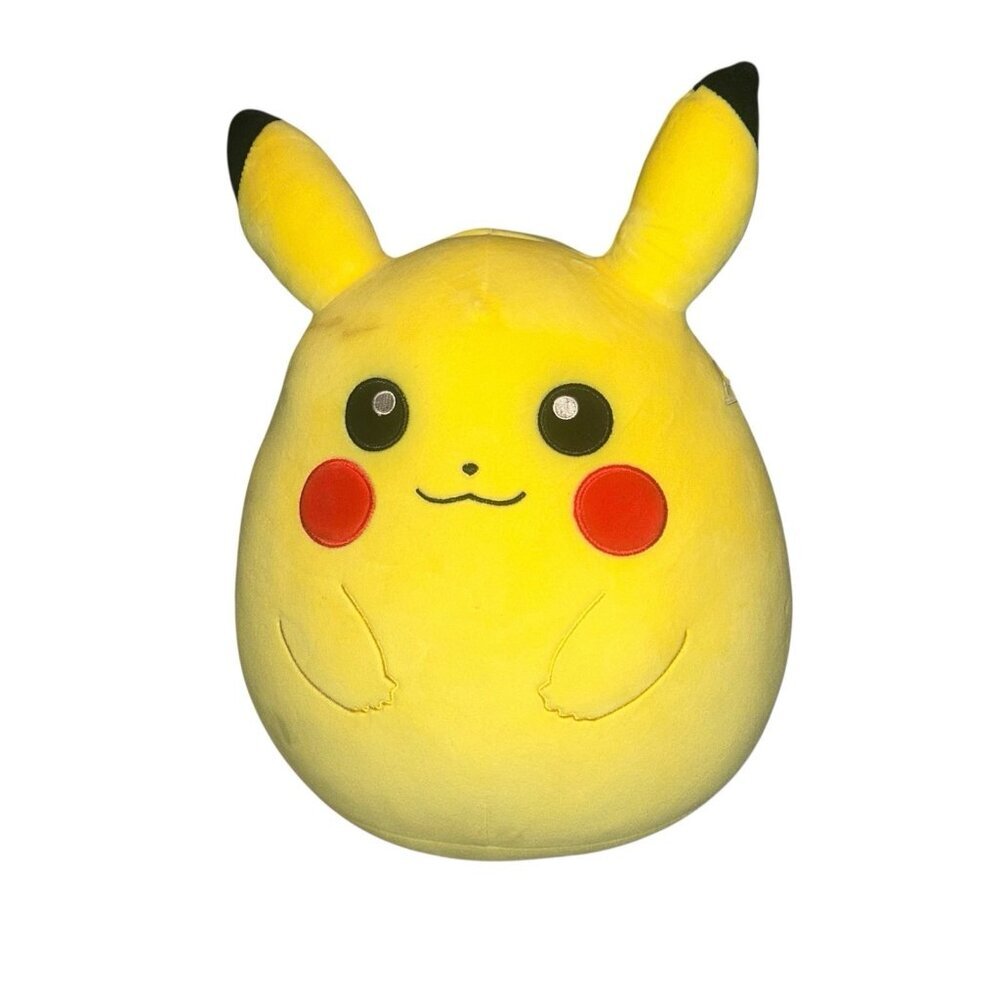 Pokémon Kellytoy Squishmallow Pikachu 10" Yellow Plush Stuffed Animal Toy